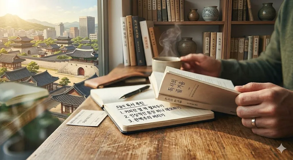 커피 독서 습관 (습관 형성, 독서 루틴, 집중력)