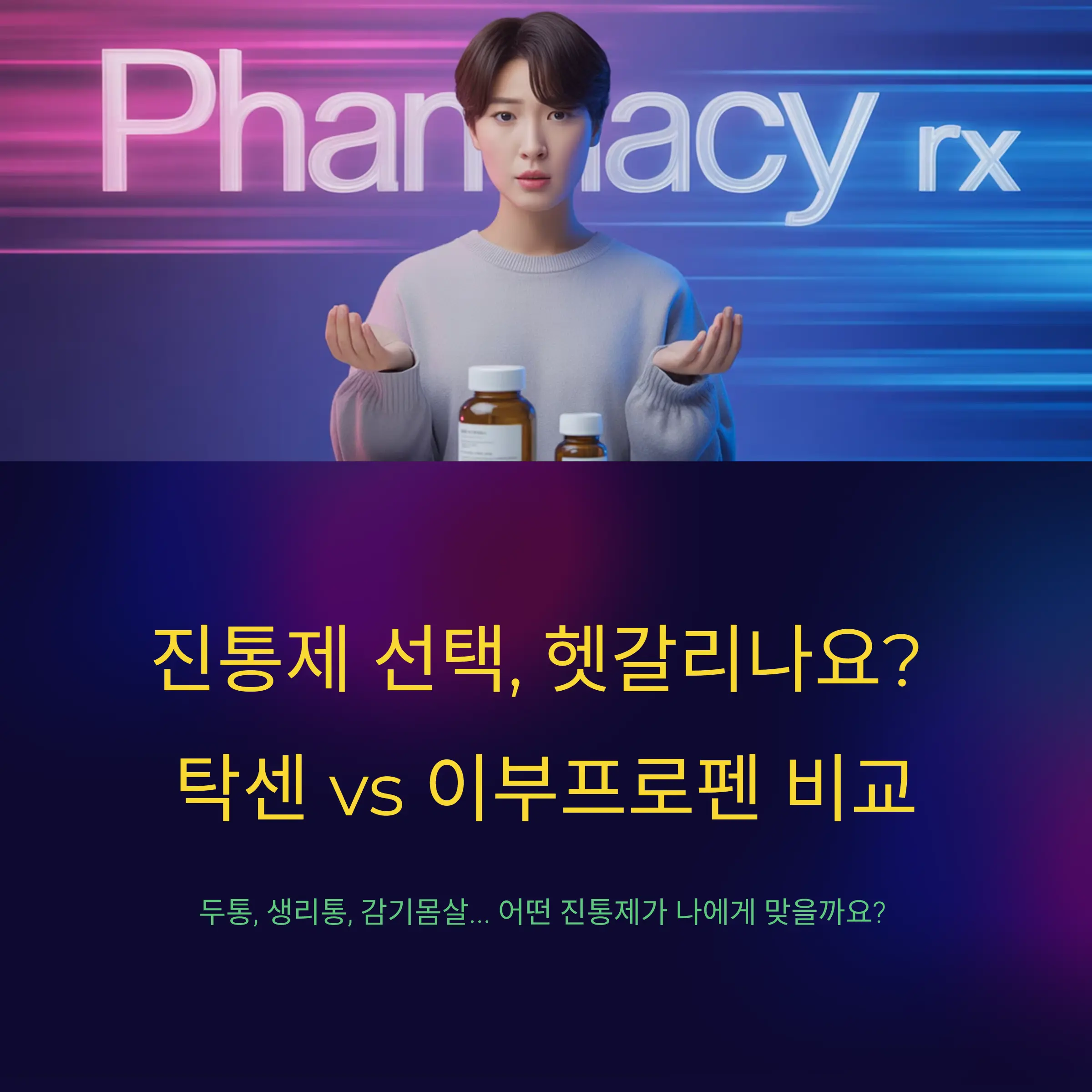 진통제 선택, 헷갈리나요? 탁센 vs 이부프로펜 비교