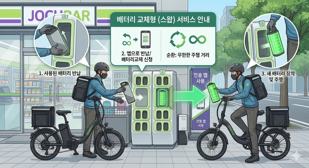 전기자전거 배터리 수명 걱정 없는 그라인드