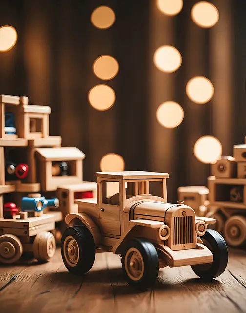 장난감 나무 기차