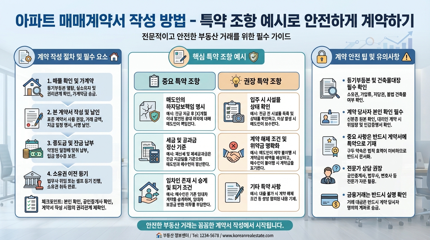 아파트 매매계약서 작성방법