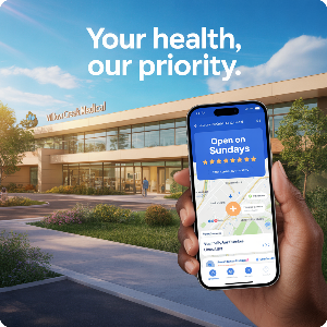 전국 주말(일요일) 문여는 병원 찾기 병원앱 이미지