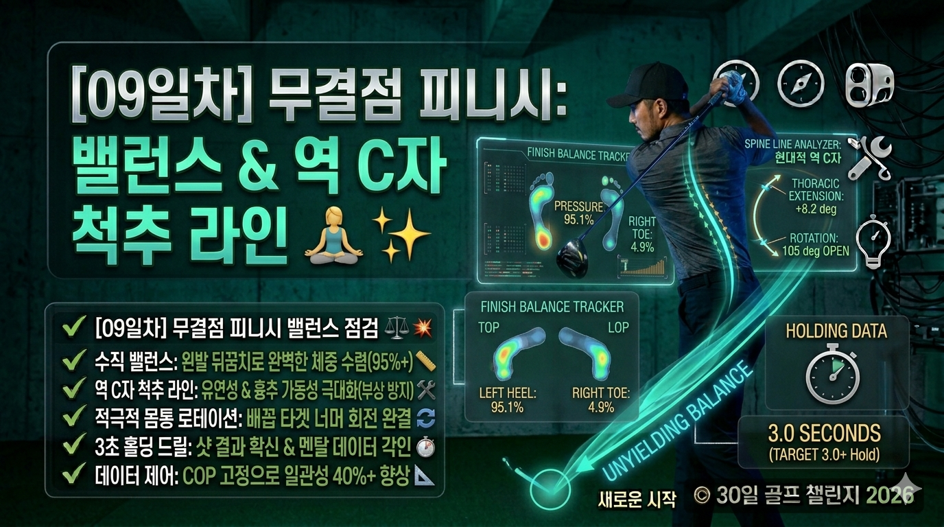 스윙의 마침표, 무결점[09일차] 피니시 밸런스 &amp; 척추 라인