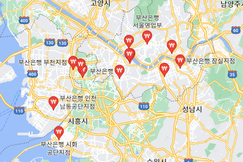 부산은행 위치 바로가기
