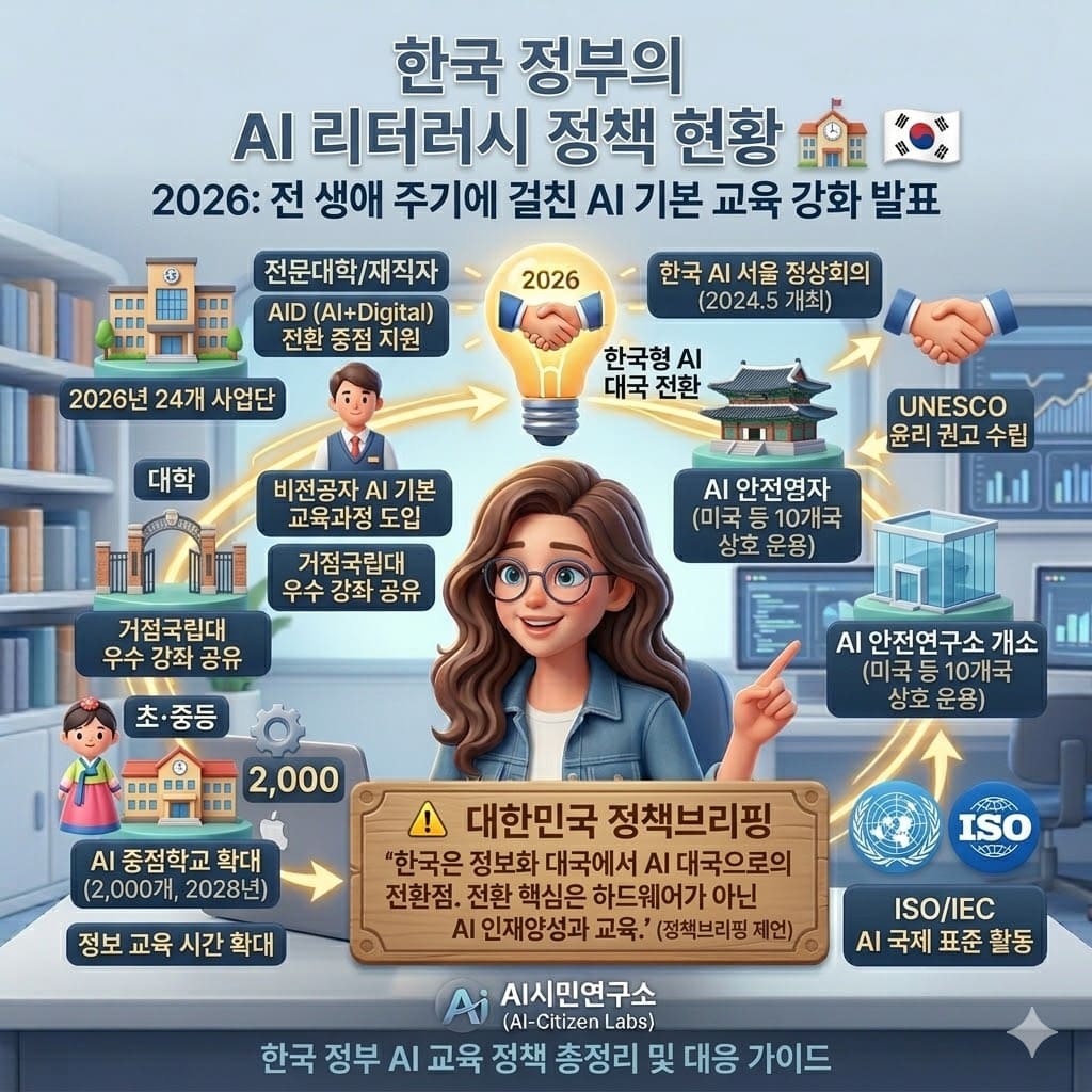 한국 정부의 AI 리터러시 정책 현황