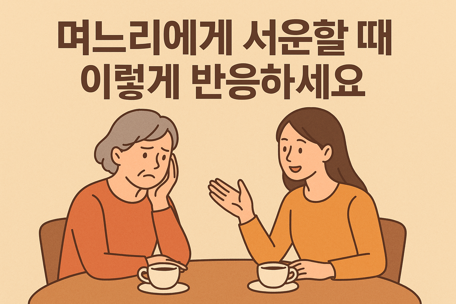 고부 갈등 며느리가 서운하게 할 때, 시어머니의 감정을 다스리고 현명하게 대화하는 심리 코칭법