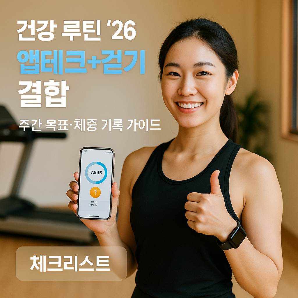 [건강 루틴 ’26] 앱테크+걷기 결합 ｜ 체중·활동 목표 함께 챙기는 법