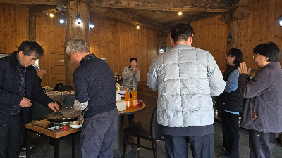 바비큐: 초벌 구이 후