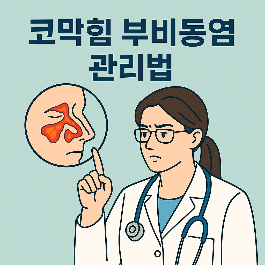 코막힘 부비동염 관리법