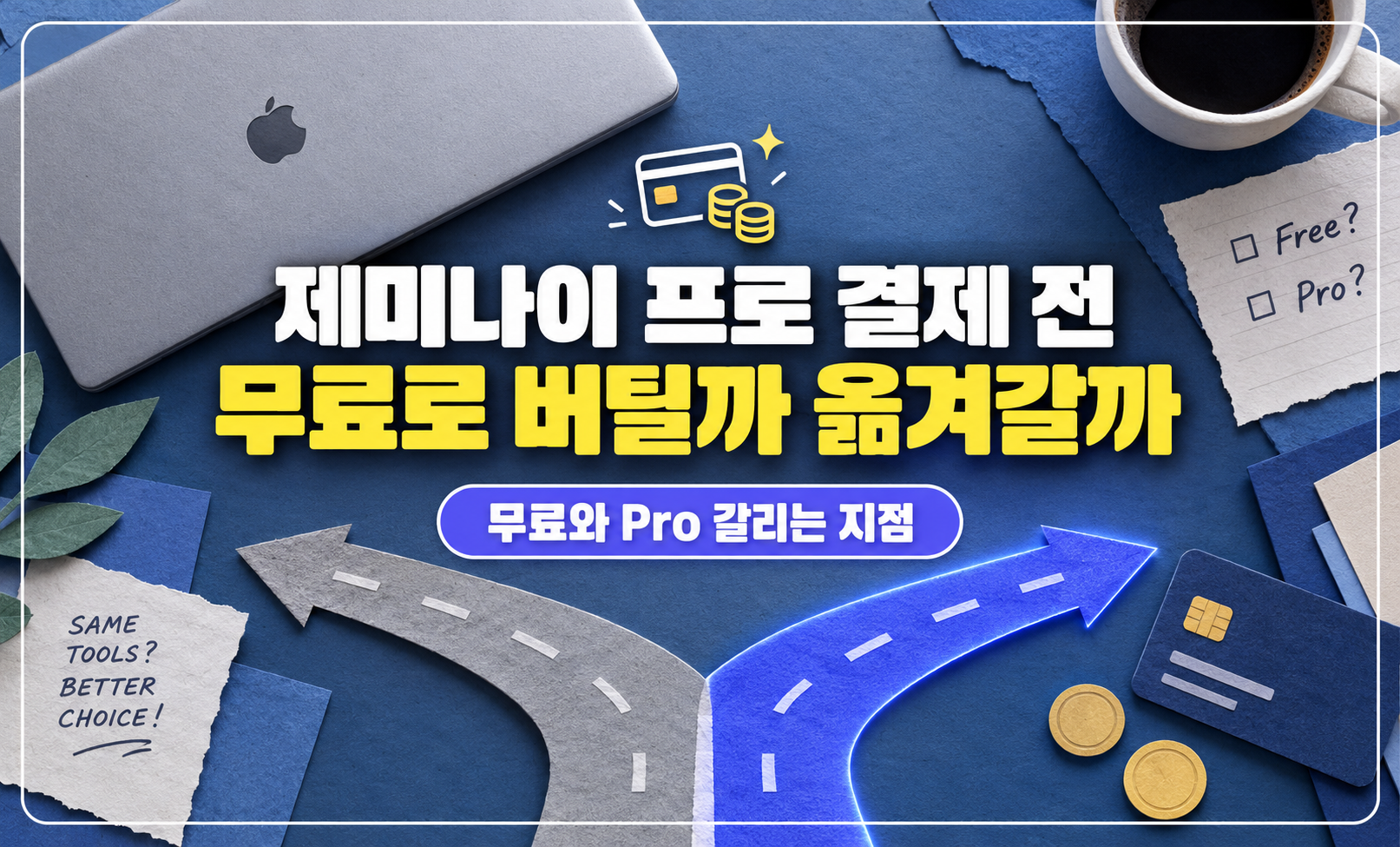 제미나이 프로 결제 전 무료와 유료 갈림길