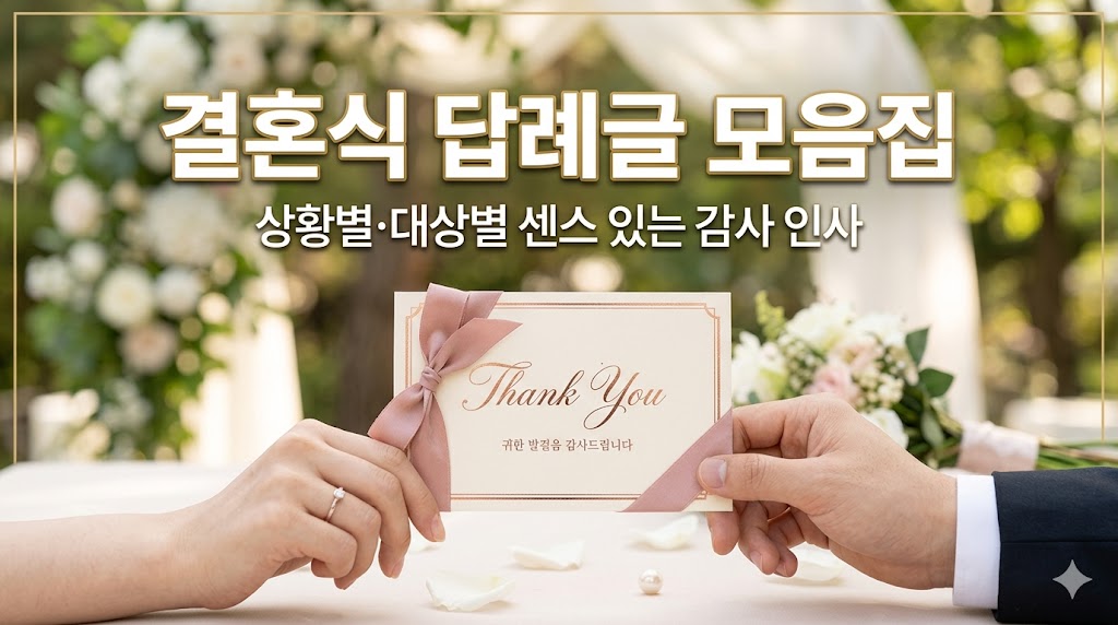 결혼식 답례글
