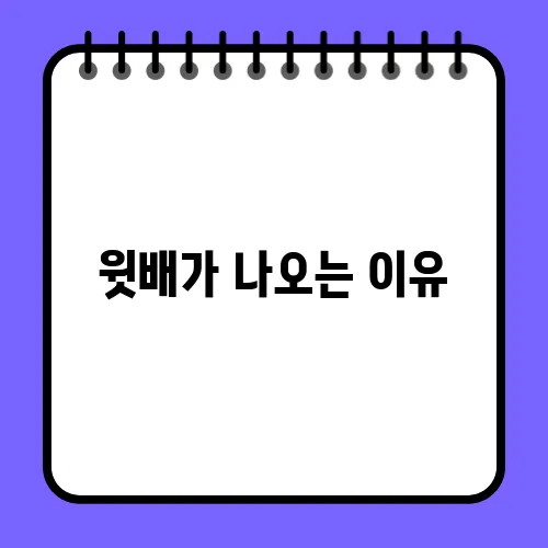 윗배가 나오는 이유