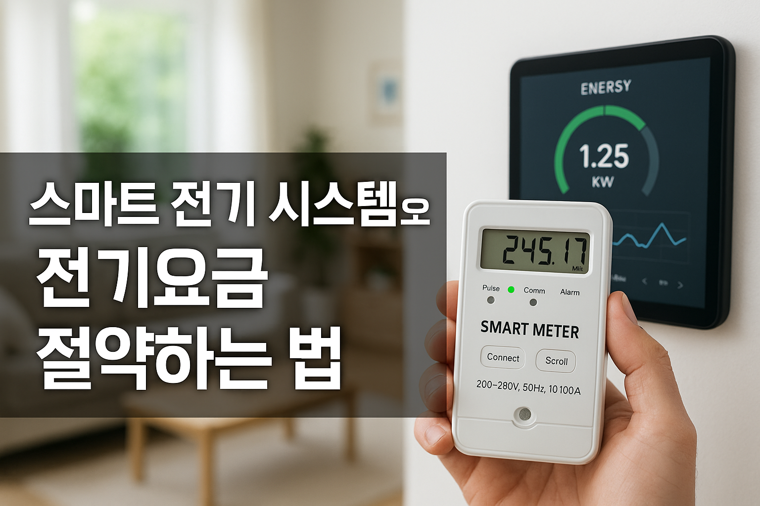 스마트 전기 시스템으로 전기요금 절약하는 법