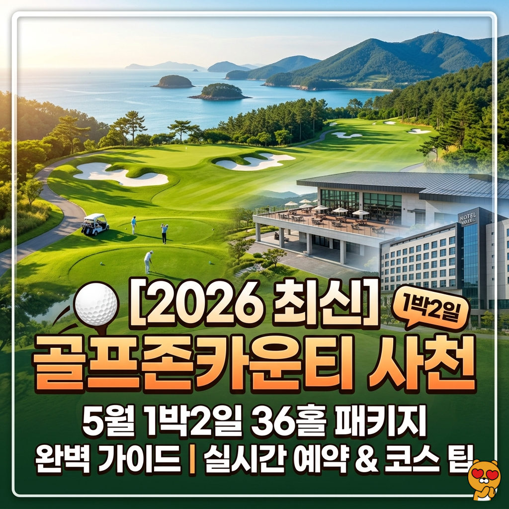 골프존카운티 -사천 1박 2일- 패키지 -완벽- 가이드