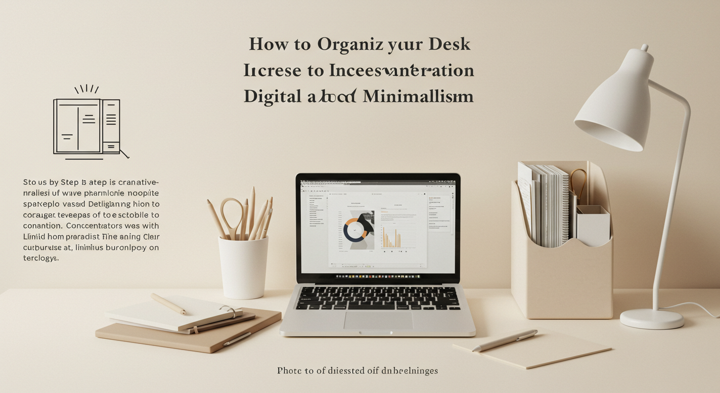 집중력 올리는 책상 정리법 & 디지털 미니멀리즘