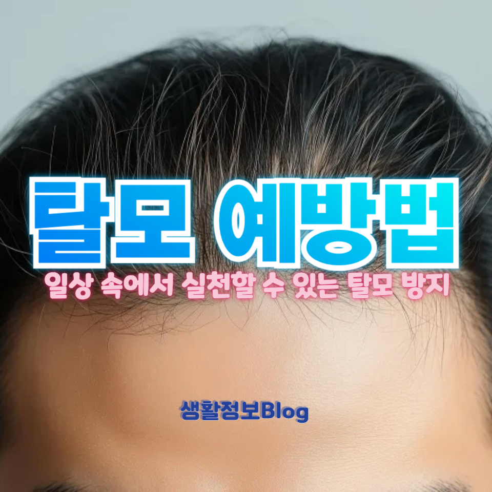 탈모 예방법