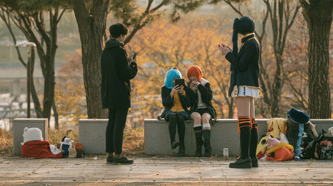 모임을 마치고 여운을 느끼는 모습
