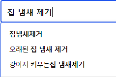 집 냄새 제거