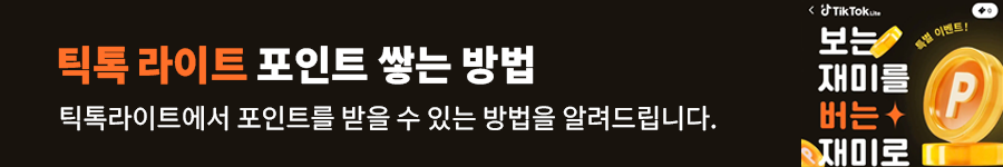 틱톡 라이트 앱테크