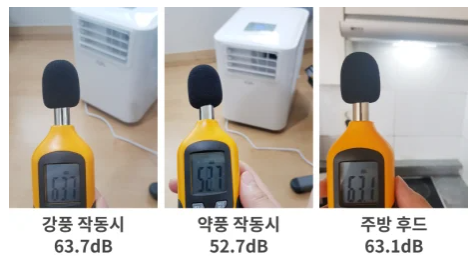 이동식 에어컨 소음비교