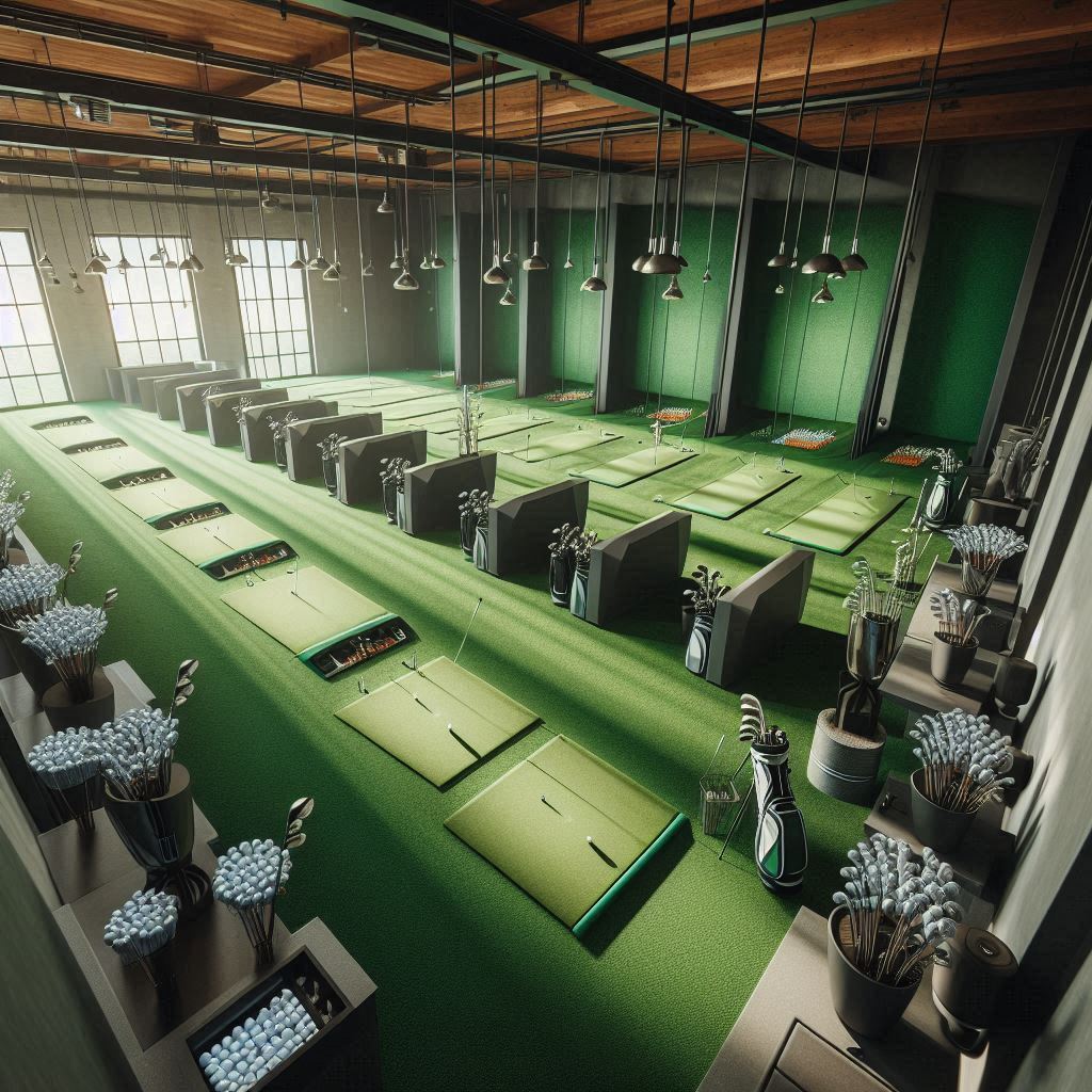 실내골프연습장 배경
