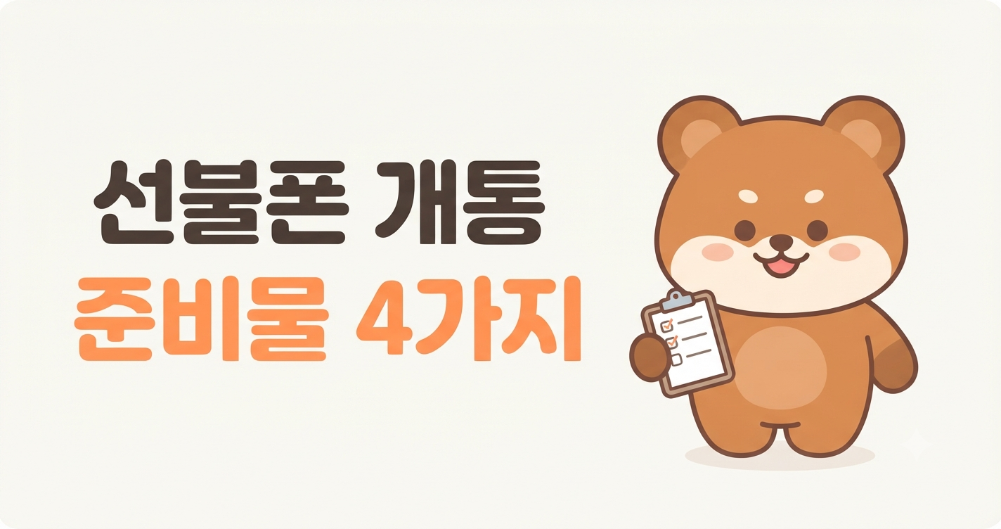 선불폰 개통 준비물, 딱 4가지만 챙기면 끝 (신분증&middot;유심&middot;공기계&middot;인증서)