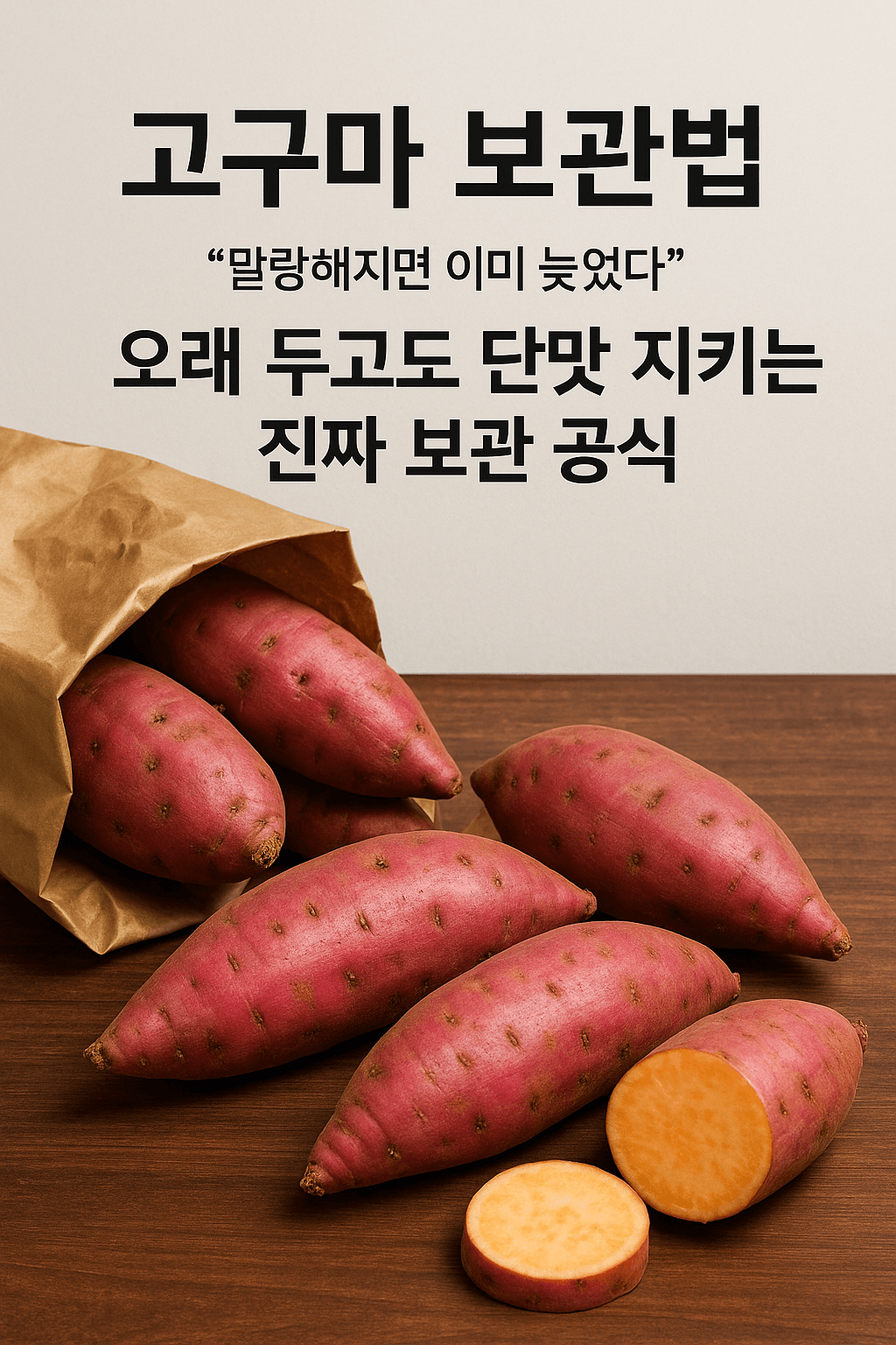 고구마 보관법, &ldquo;말랑해지면 이미 늦었다&rdquo;