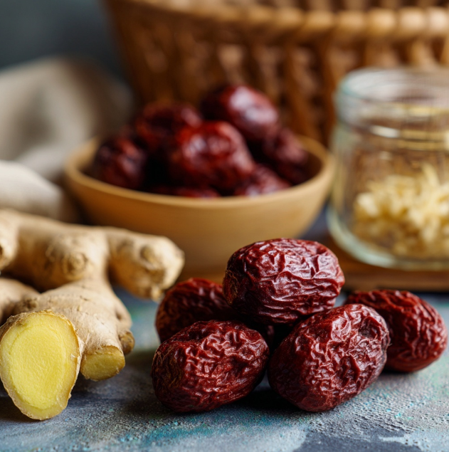 대추와 생강 이미지