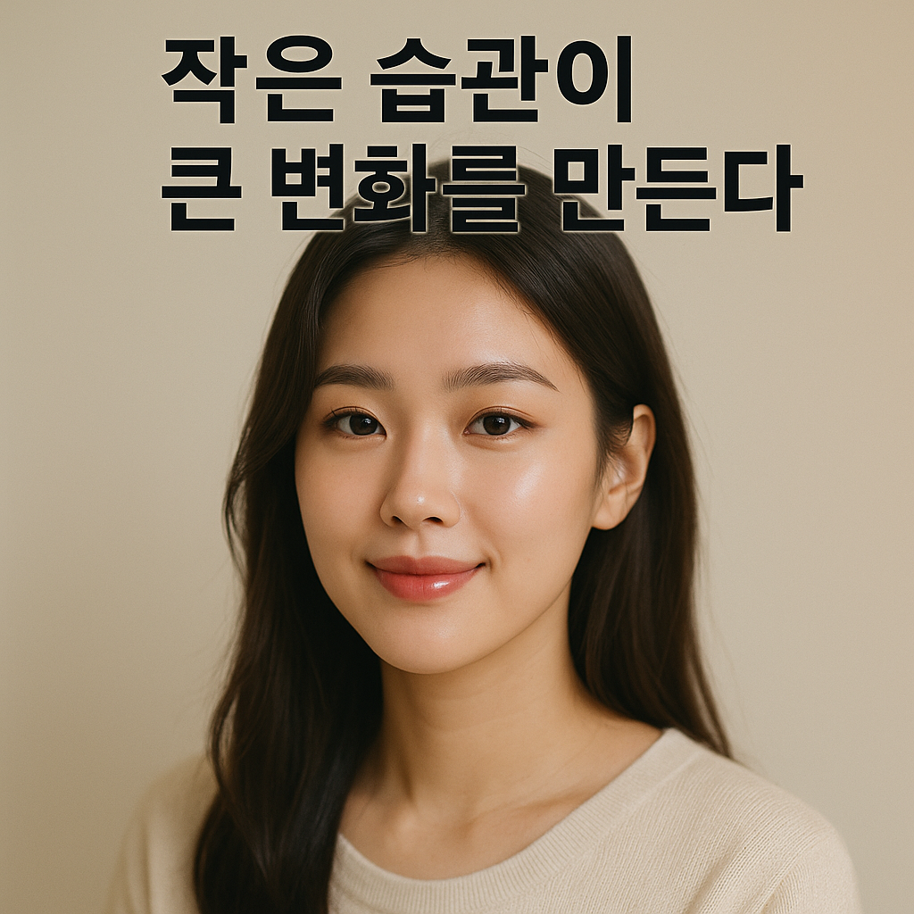 작은 습관이 큰 변화를 만든다