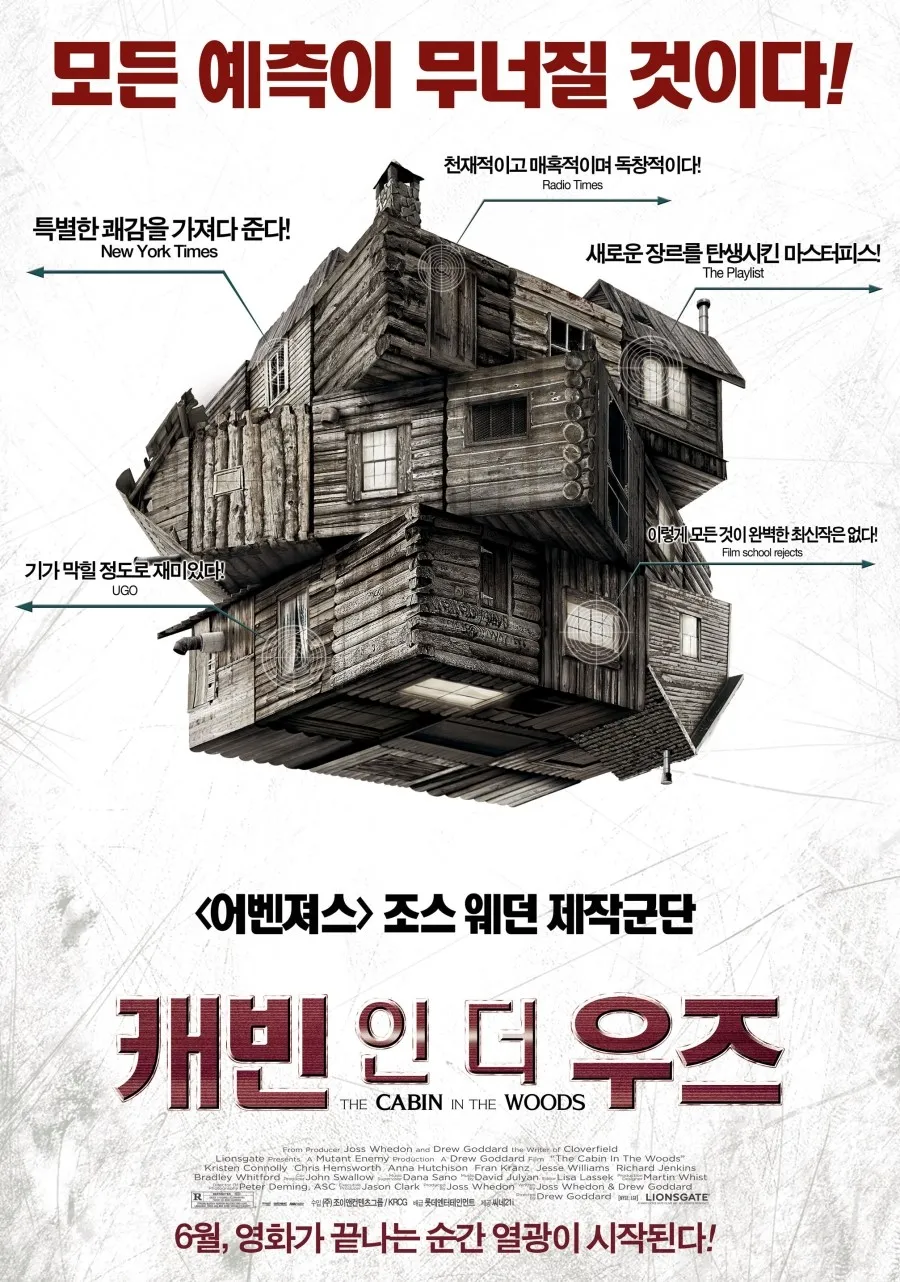 영화 캐빈 인 더 우즈 포스터
