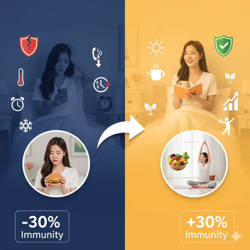 면역력 무너뜨리는 생활습관 9가지 진단하기