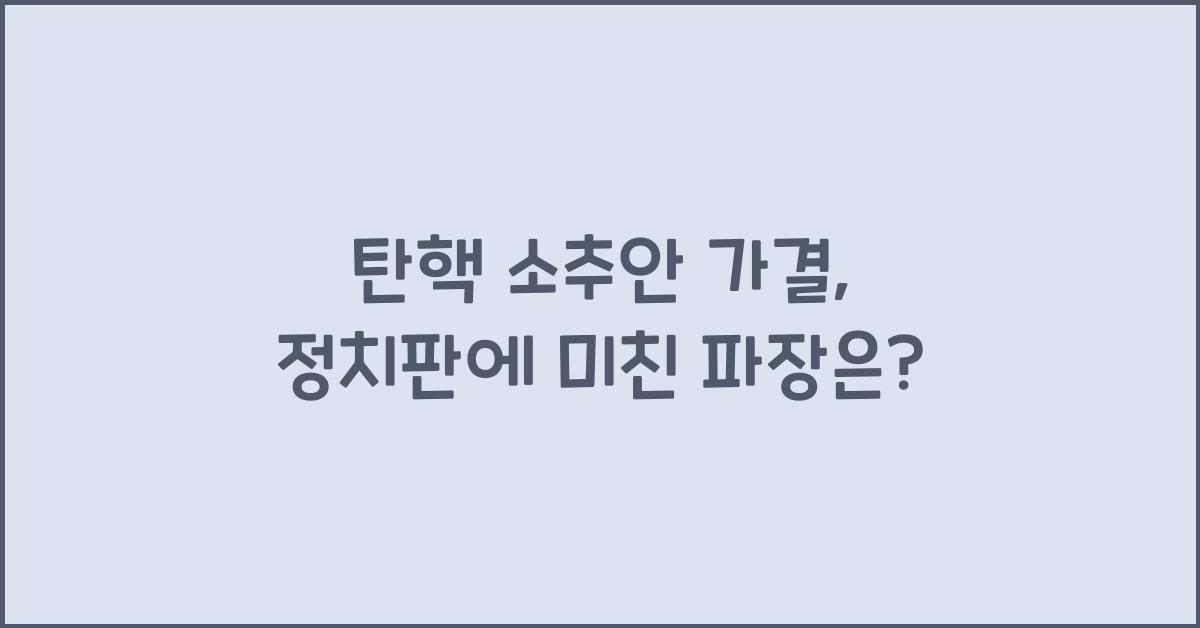 탄핵 소추안 가결