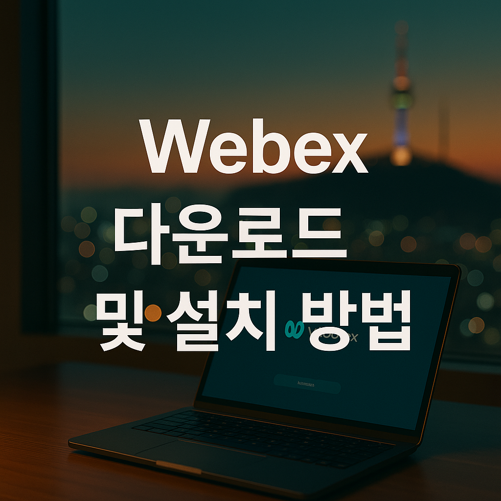 Webex 다운로드 및 설치 방법