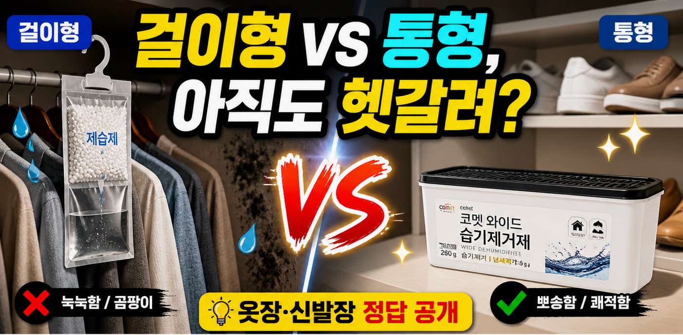 쿠랑과 다이소 제습제 상황별 사용법과 사용사진