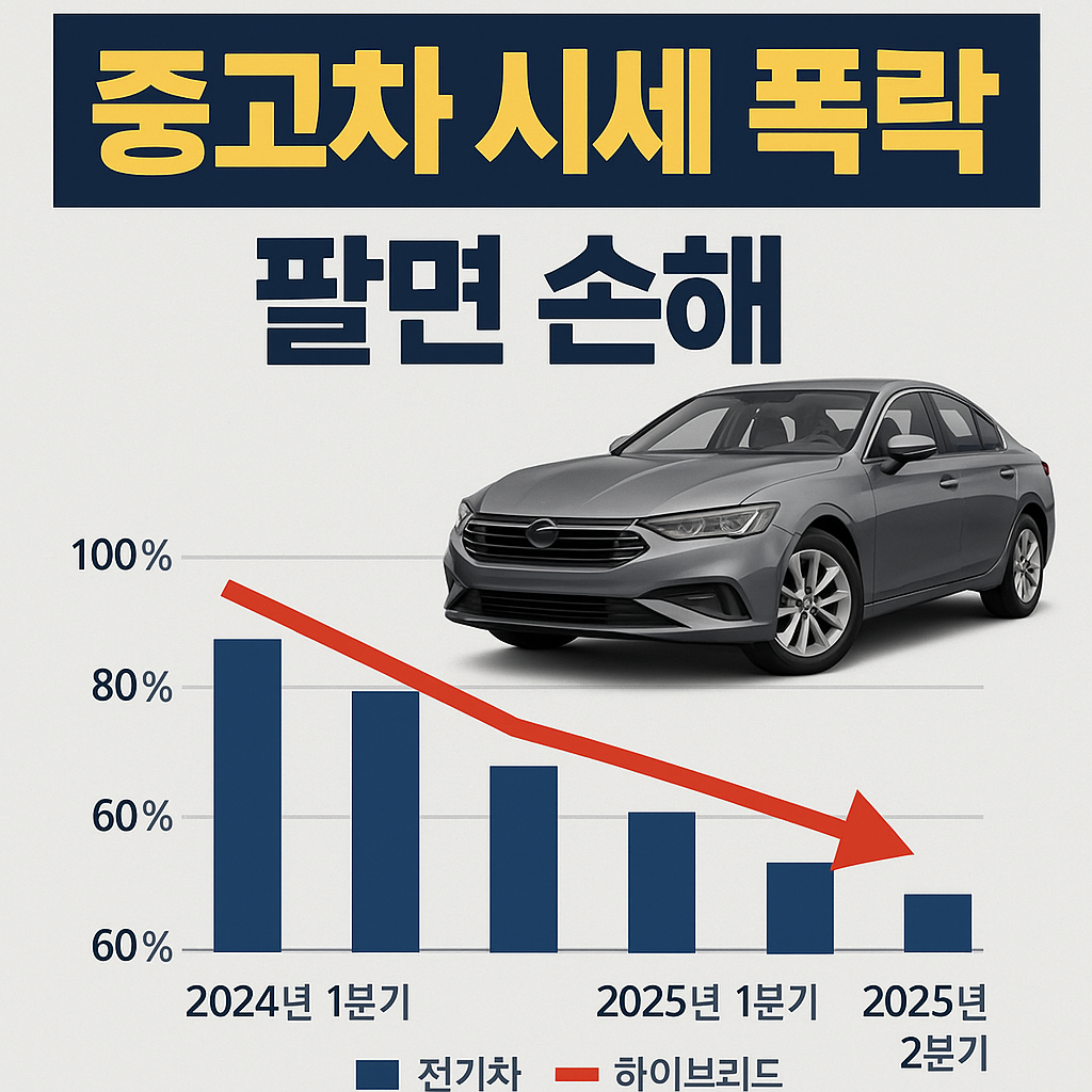 [중고차 시세] 2025년 폭락, 지금 팔면 최소 300만 원 손해