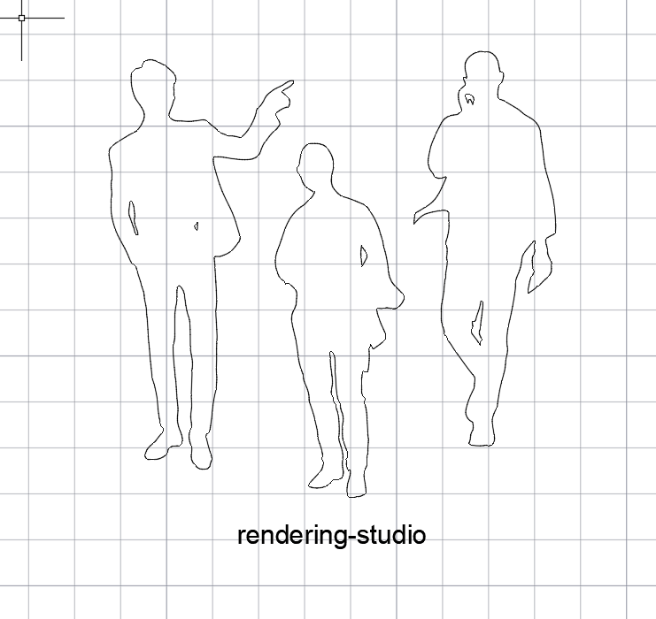 autocad block people free download