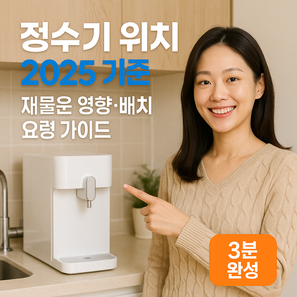 정수기 위치 2025 기준 ｜ 재물운 영향&middot;배치 요령 가이드