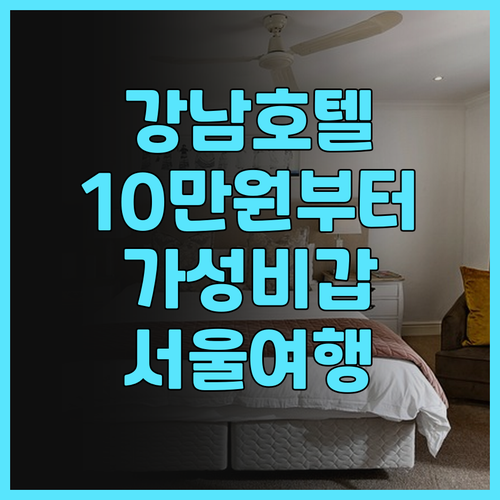토요코인 강남 100,232원부터?