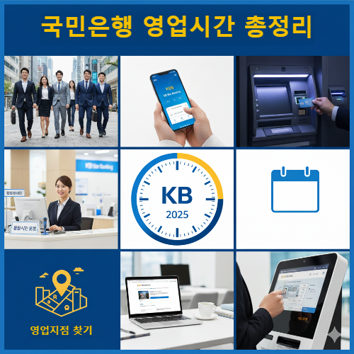 국민은행 영업시간 연장 업무시간 총정리