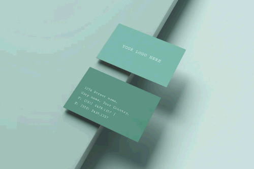명함 목업 다운로드