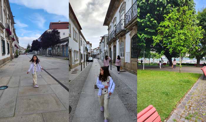 비아나 두 카스텔루의 오후 거리