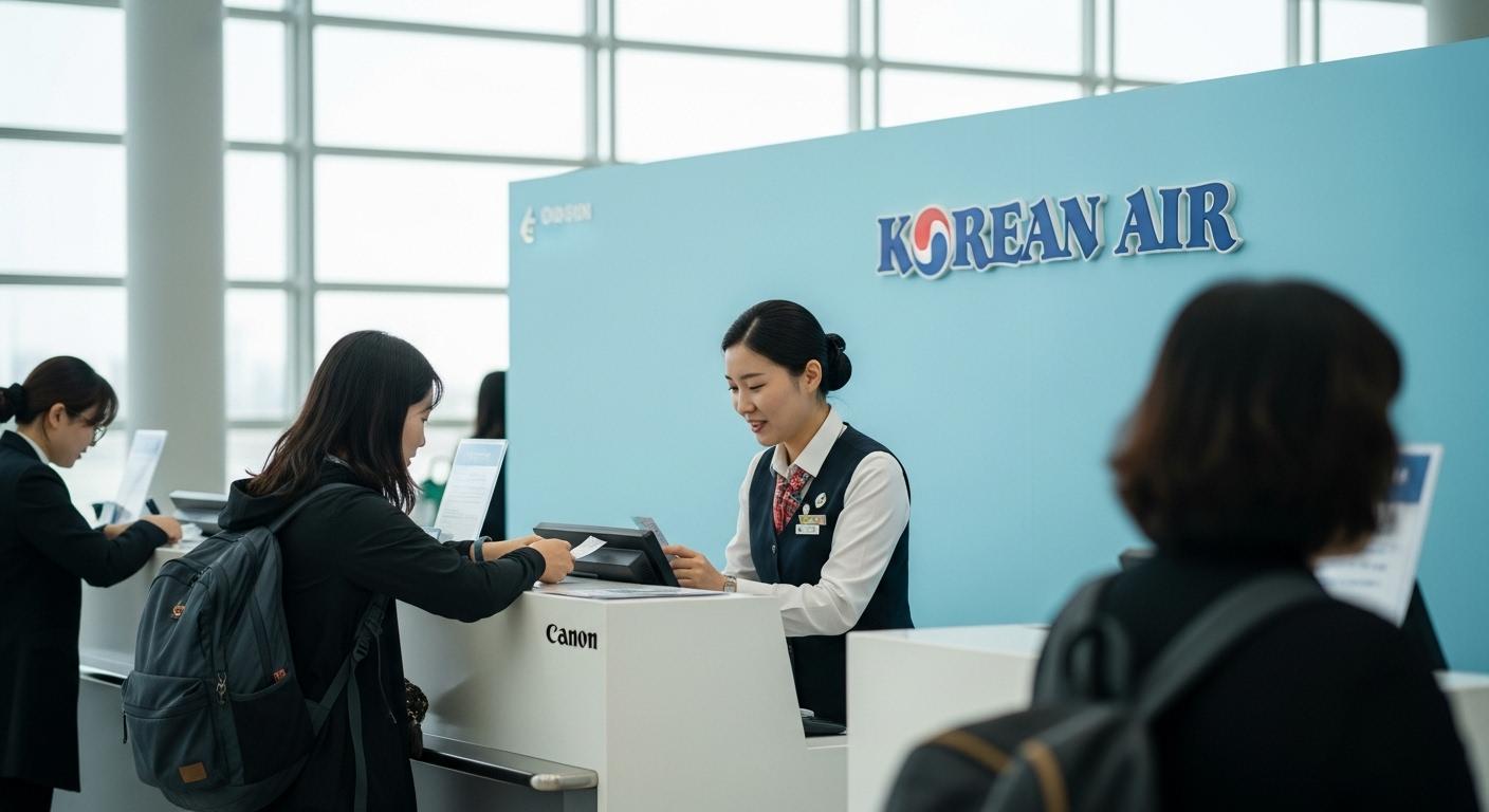 김포공항 대한항공 발권