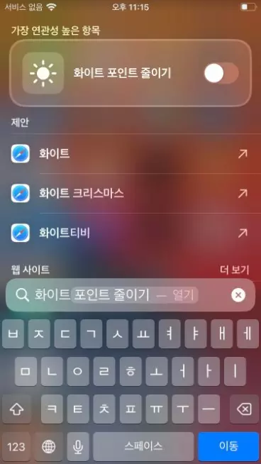 아이폰 Spotlight 검색 창 활용하는 방법 캡처 8