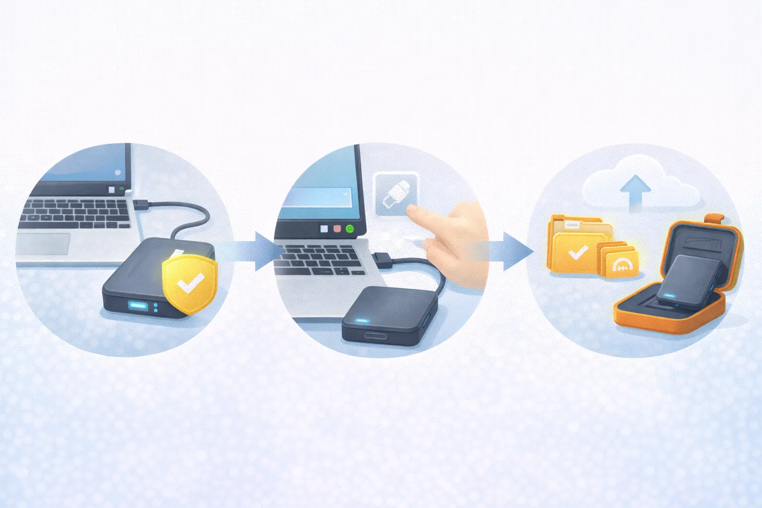 외장하드 안전 관리법 (데이터 손실, 백업 습관, SSD 선택)