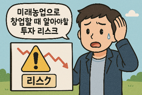 미래농업으로 창업할 때 알아야 할 투자 리스크