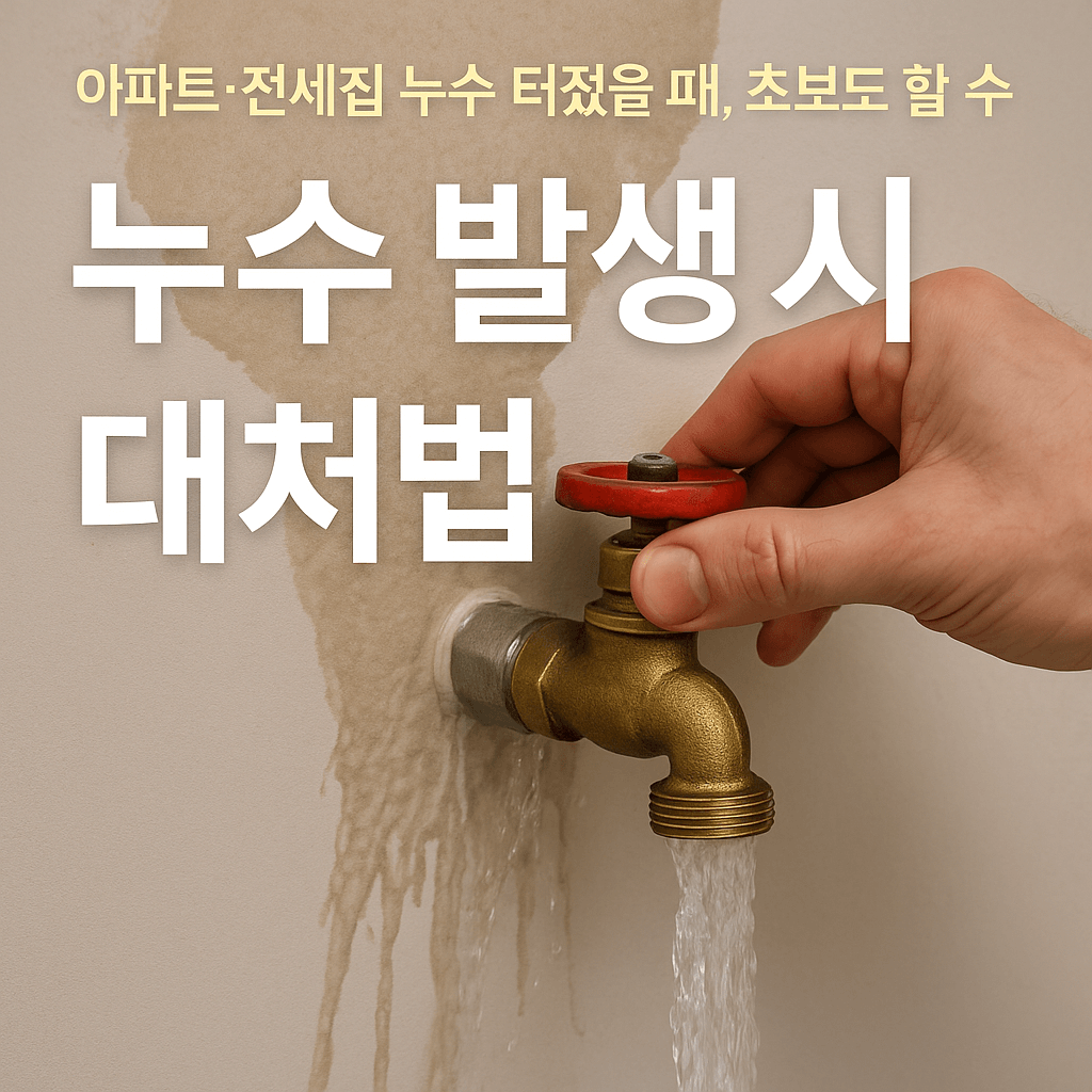 누수 발생시 대처법