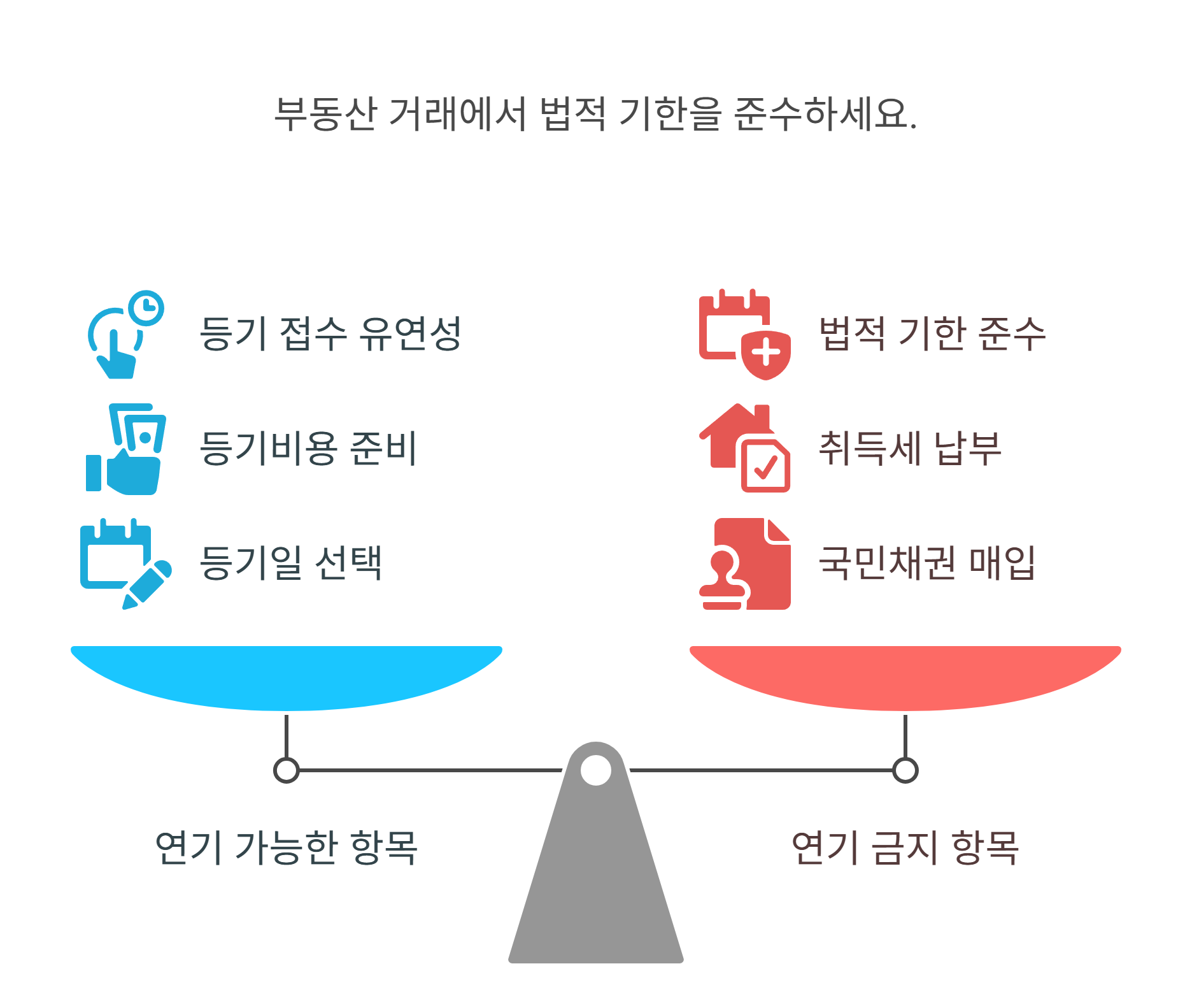 부동산 거래 연기 시 꼭 피해야 할 상황