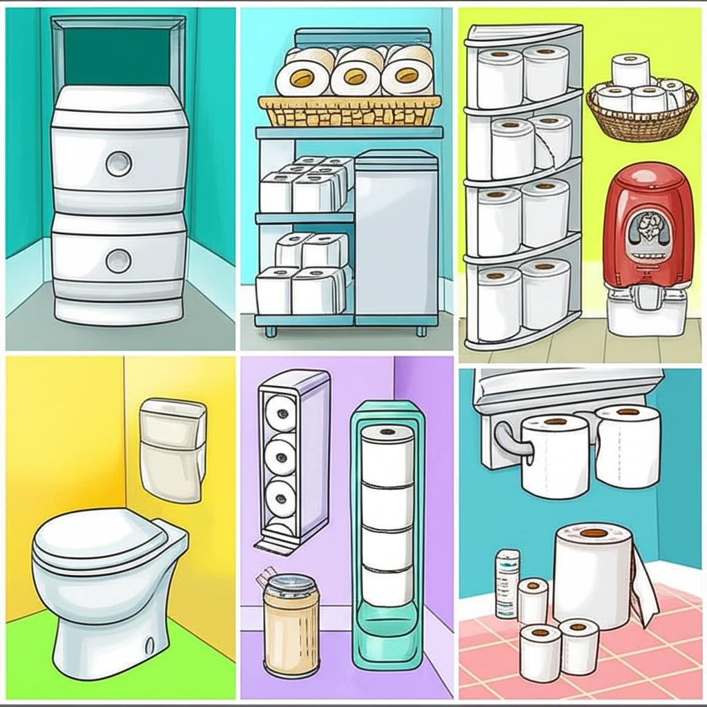 위생적인 휴지 보관, 건강한 욕실 만..