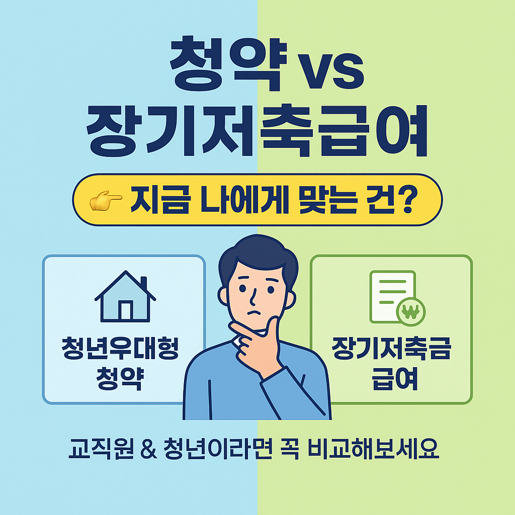청약이 먼저일까? 장기저축급여가 먼저일까?