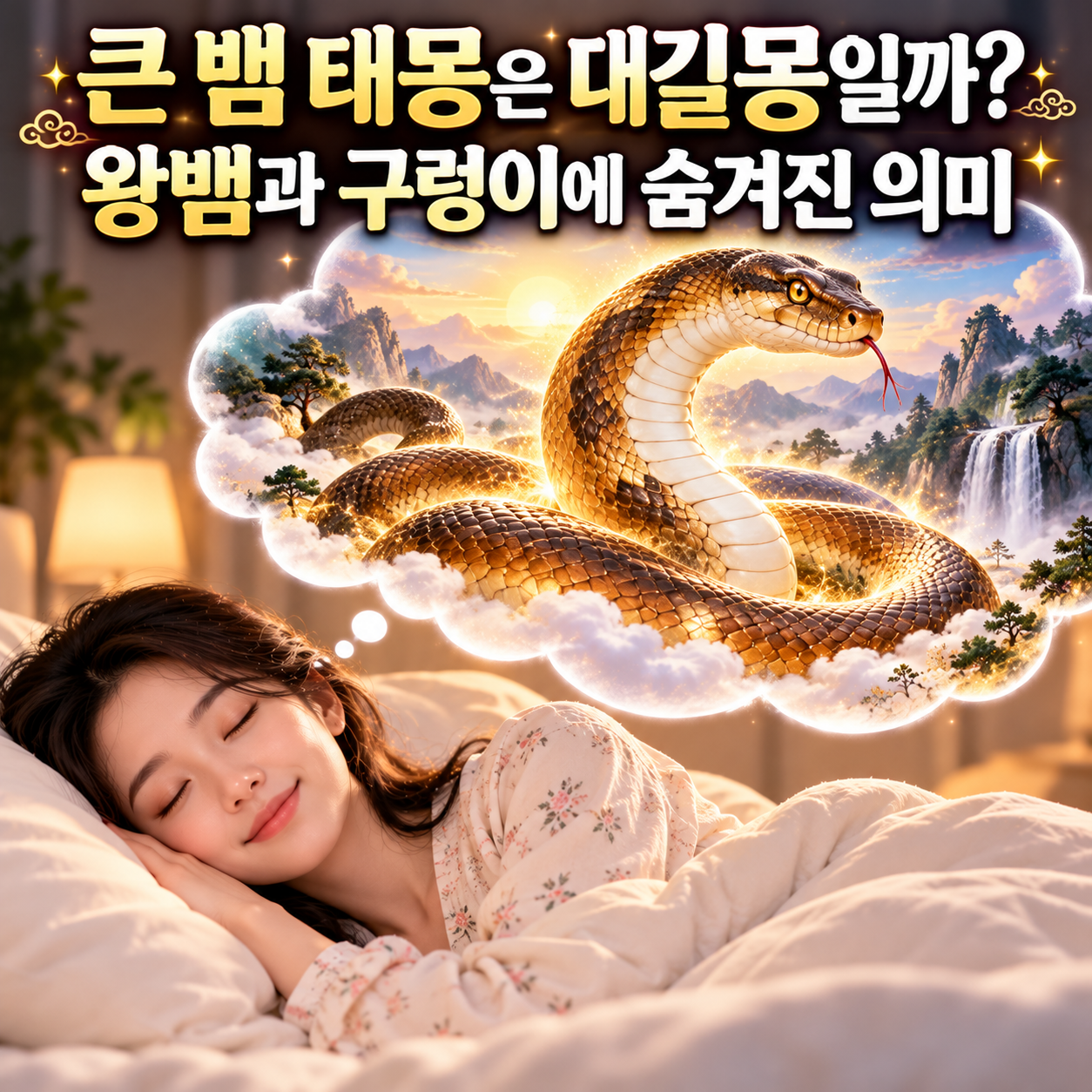 큰 뱀 태몽